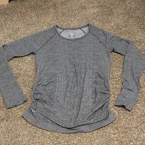 Athleta Speedlight Gray Long-Sleeve Performance Tee